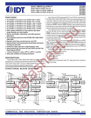 IDT72801L10PF8 datasheet  